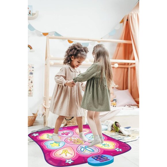 Dance Mat - Rhythm Step Play Mat - Dance Game Toy Pad with LED Lights, Gift for - Picture 4 of 8